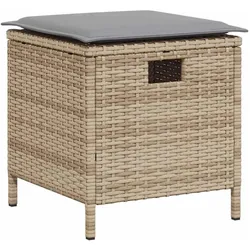 vidaXL, Gartenlounge, Mawono (l-shaped sofa + 4x footstool + table)