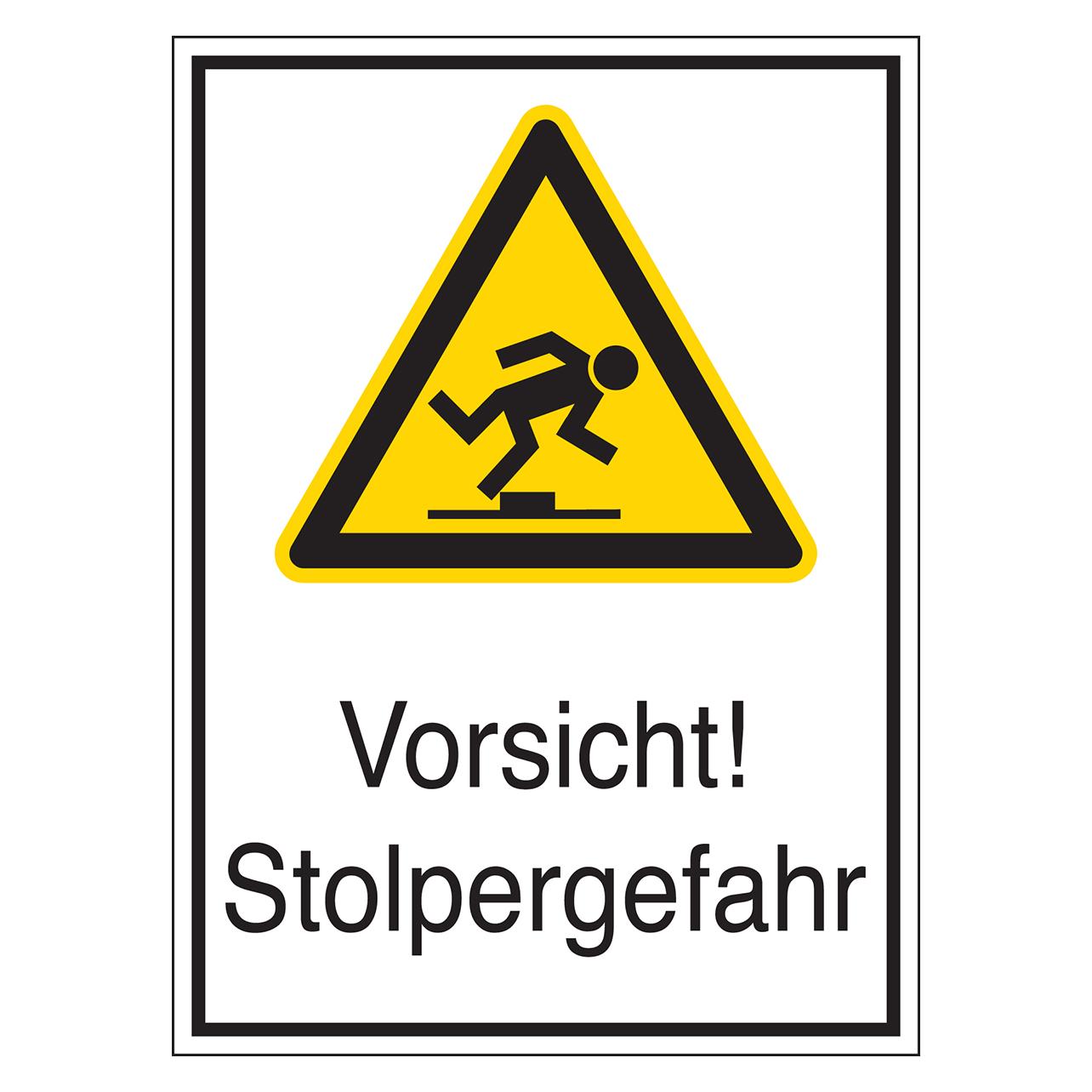 Brady STD 429-131X185-B7541, Warnschilder - Vorsicht! Stolpergefahr (801191)
