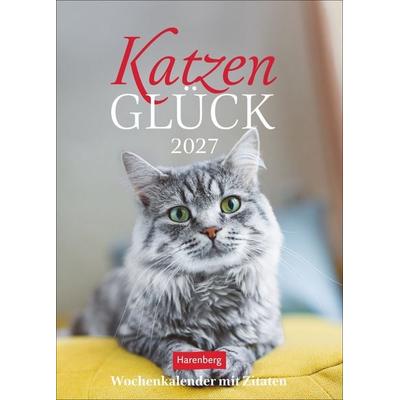 Katzenglück Wochenkalender 2027 - mit Zitaten