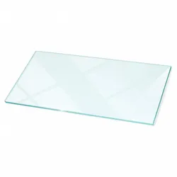 GLASPLATTE für Kamin transparent 140x70 cm