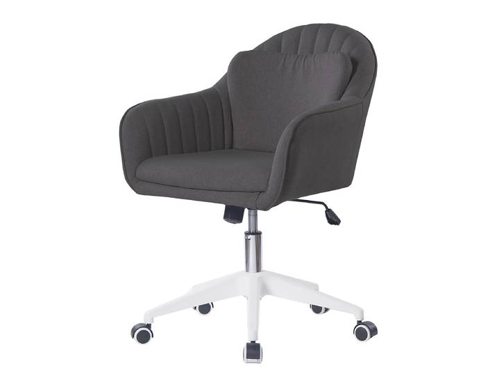 Chaise de bureau pivotante Alep 59 x 93 x 65cm Gris/Anthracite