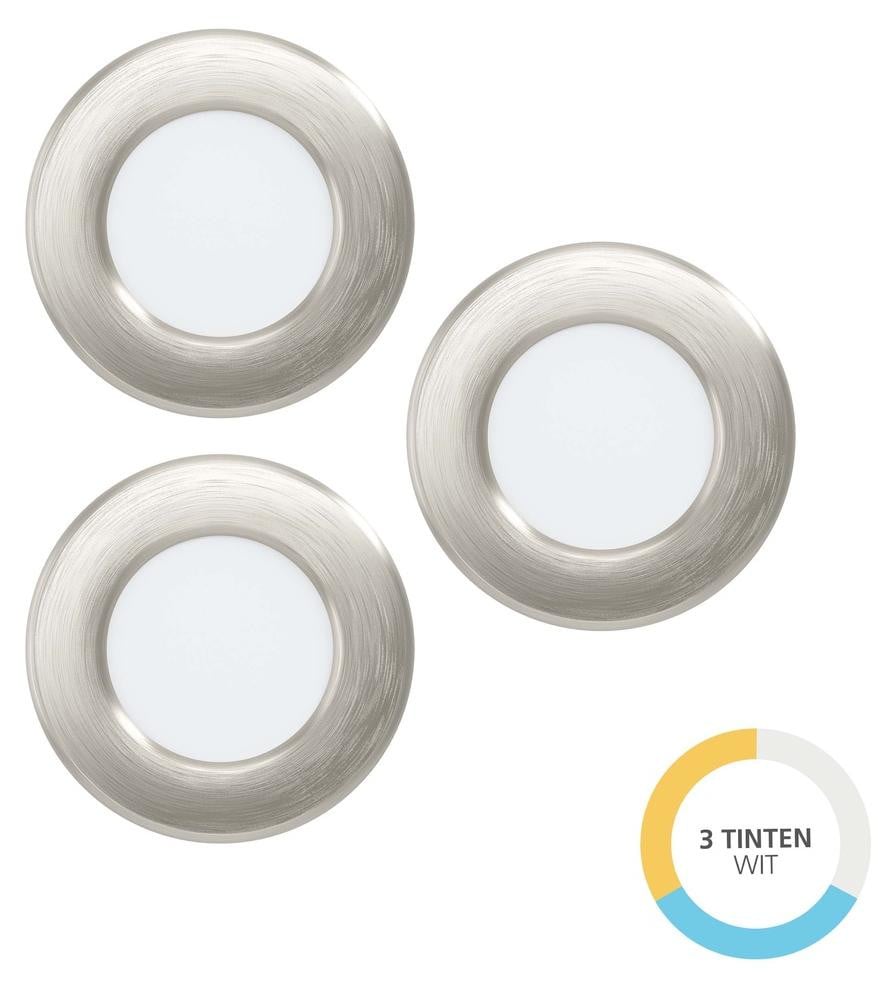 Eglo FUEVA 6 LED Inbouwspot Nikkel