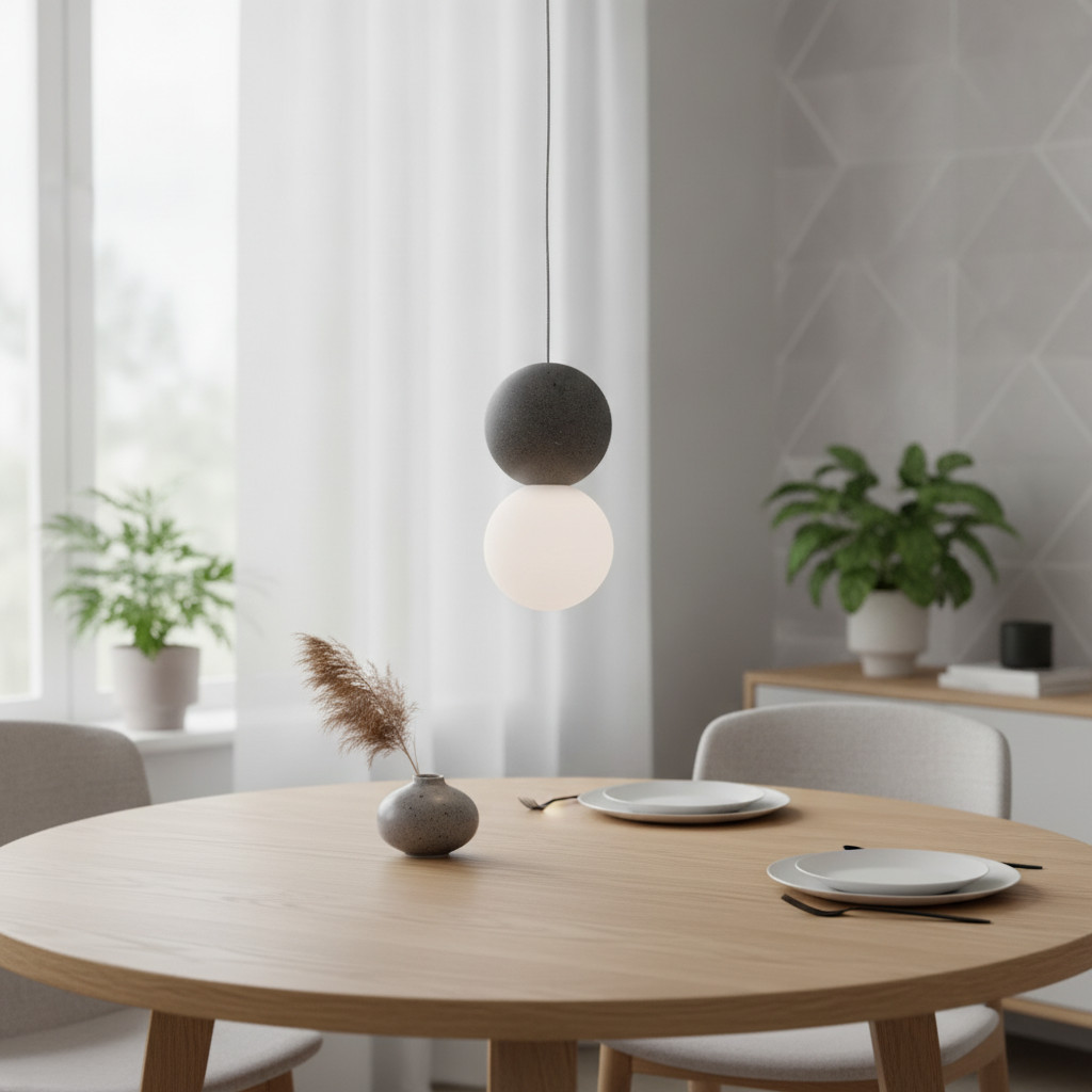 Lyora Hanglamp Zero grijs en wit