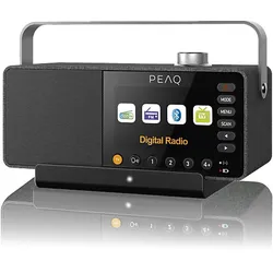 PEAQ PTS 100 Paul TV-Lautsprecher DAB/TV-Lautsprecher mit Hörverstärker, Bluetooth, Nein, Schwarz)