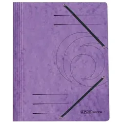 herlitz Einschlagmappe mit Gummizug Karton violett