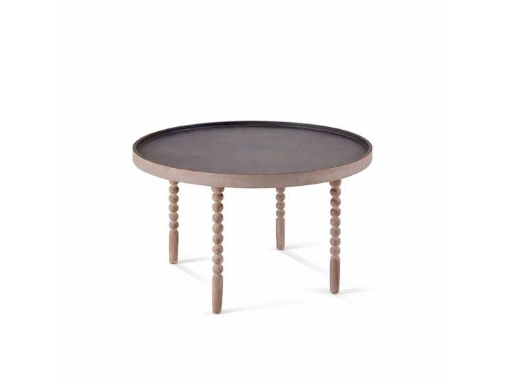 Couchtisch KAYAKALP rund Ø 60 cm Höhe 35 cm Mango-Holz...