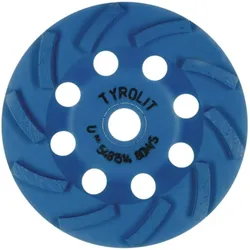 Tyrolit, Schleifmittel, Diamantschleiftopf DGU-Turbo 125 mm für Beton, Naturstein 22,23 mm (30)