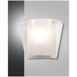 Fabas Luce Viki Wandleuchte E27 1X40W Metall glas - und Methacrylat Transparent