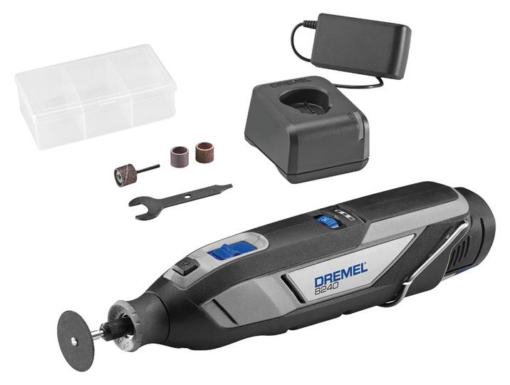 Outil multi-fonction sans fil 12V- DREMEL - avec 1 batterie 2Ah - chargeur - accessoires - F0138240JA