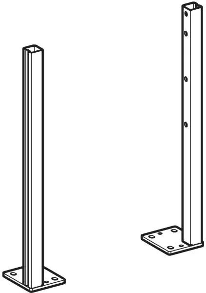 Jeu de pieds support autoportants Duofix pour hauteur de chape 0 - 25 cm GEBERIT 111.849.00.3