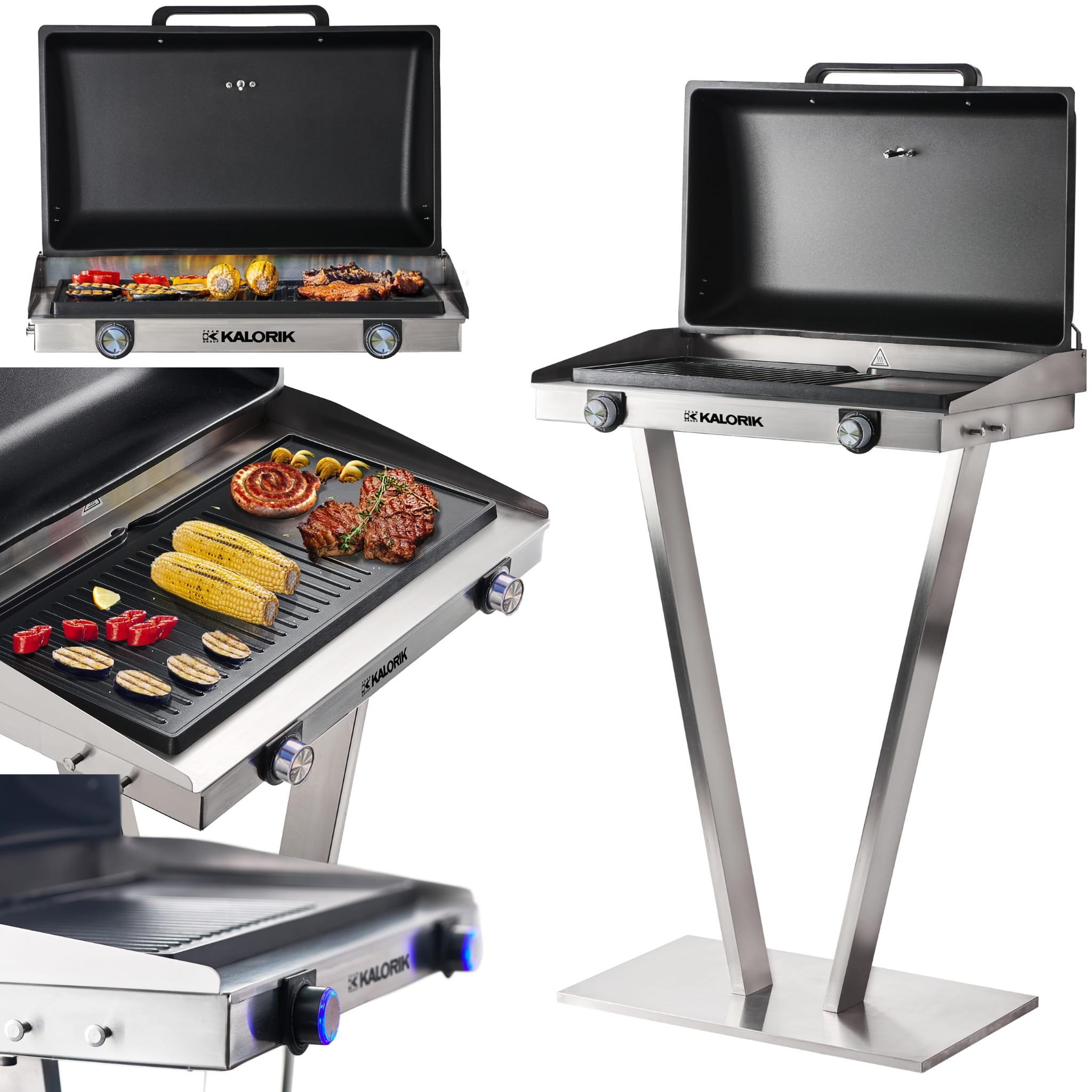 Kalorik Elektrogrill Edelstahl Barbecue Standgrill Gartengrill Tischgrill NEU*45387