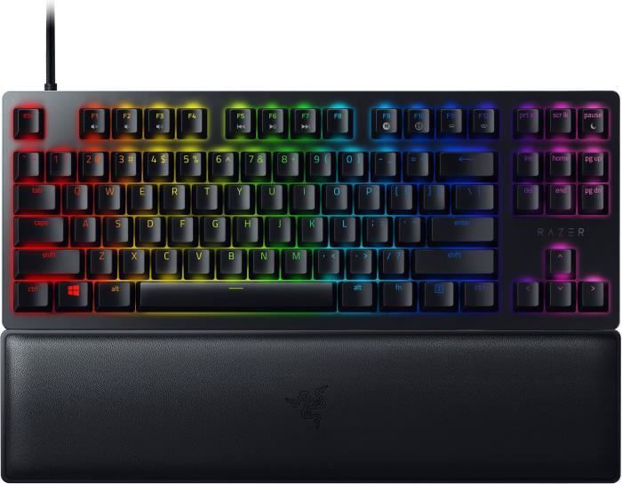 Razer Huntsman V2, Tenkeyless (80 - 87 %), Kabelgebunden, USB, Optomechanischer Schlüsselschalter, LED, Schwarz