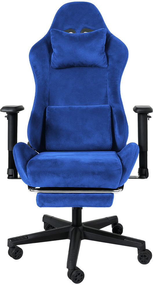 Metro Lane Adjustable Backrest-Height and Adjustable Height Game Chair Blue 133cm H X 55cm W X 55cm D