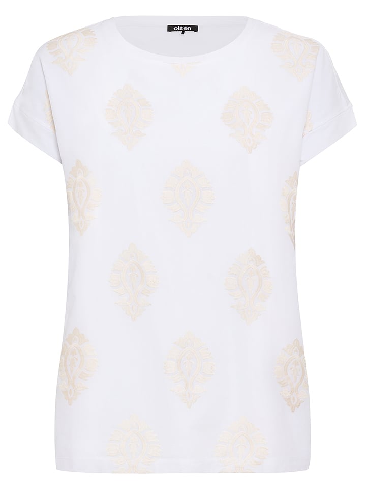 Olsen Shirt in Weiß - 42