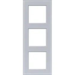 Hager Rahmen 3fach, A.8, Glas lichtweiß matt