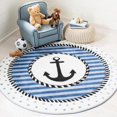 SAFAVIEH Carousel Kids Sybill Nautical Anchor Rug