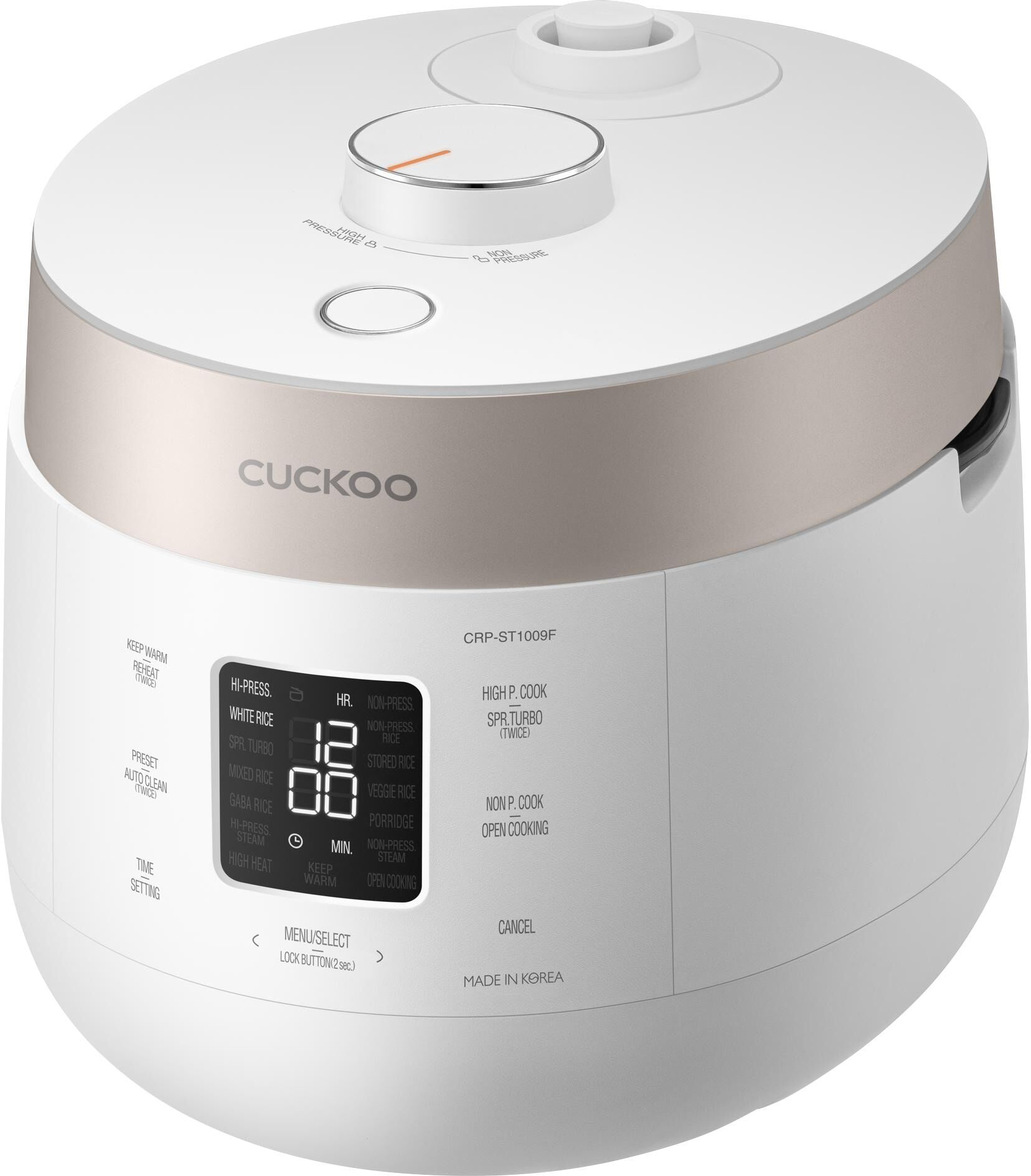 CUCKOO Reiskocher "CRP-ST01009F 1.08 l", weiss (weiß), Reiskocher, Reiskocher weiß Einheitsgröße