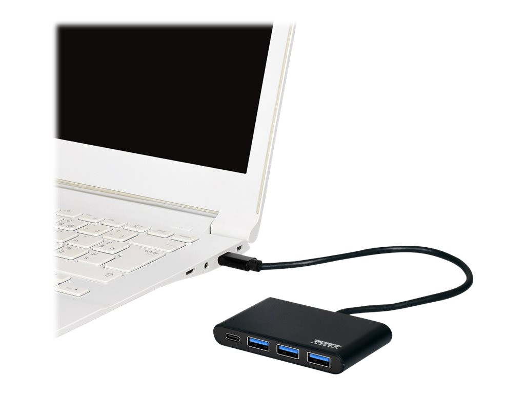 Port Designs PORT Connect Hub met 3 x SuperSpeed USB 3.0 en 1 x USB-C