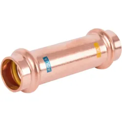 HS AQUAGAS V Schiebemuffe 28 x 28 mm 450402828 Kupfer, Press Copper,  Fitting für Gas und Wasser