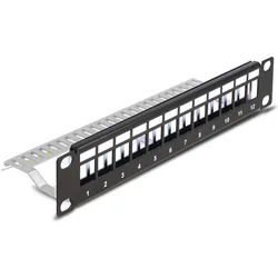 Delock Patchpanel (Blindblech), Server Zubehör, Schwarz