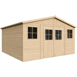 HOLZ-GARTENHAUS - H246 x 418 x 420 cm/ 16 m2 - M330