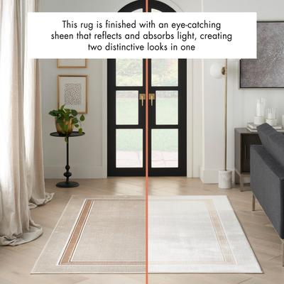 Nourison Glam Indoor Grey Geometric Area Rug