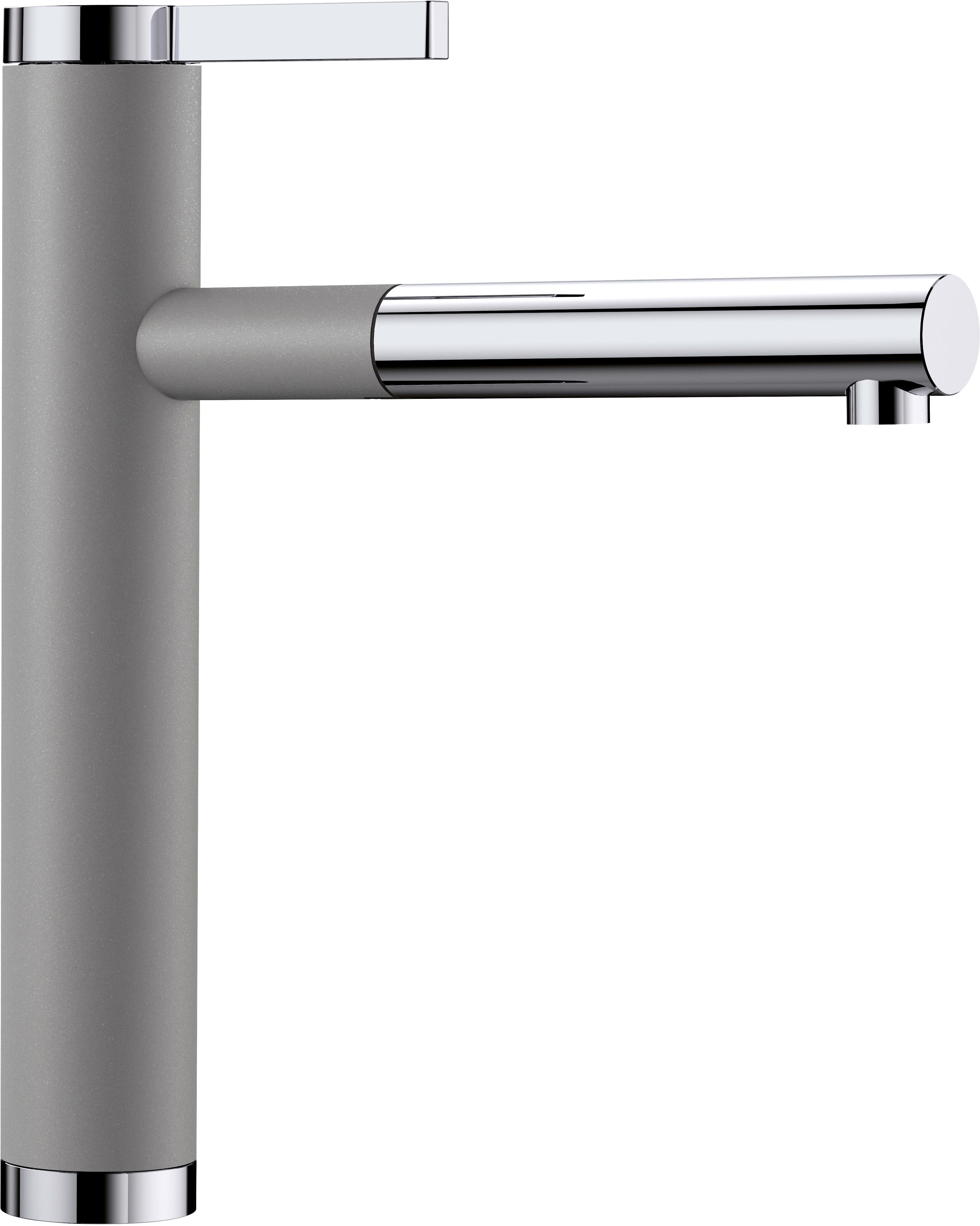 Blanco Linee -s Mélangeur de cuisine 518439 extensible, aspect SILGRANIT alumétallique / chrome