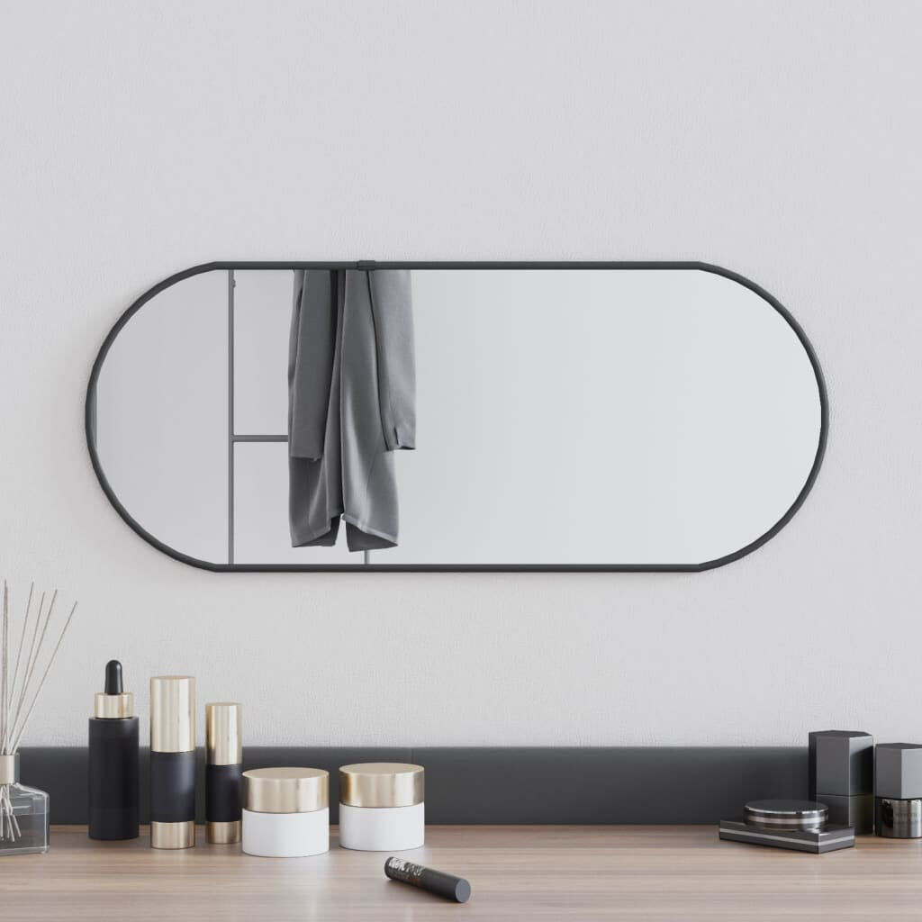 17 Stories Kluk Wall Mirror Black 25cm x 60cm