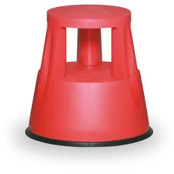 Kunststoff-Tritthocker, rot