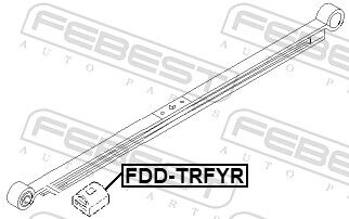 Febest Blattfederanschlag, Zusatzfeder Fdd-Trfyr Hinterachse Für Ford