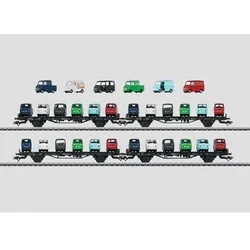 Märklin 45099 H0 Autotransportwagen-Set, DB, Ep. III