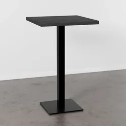 BIG Möbel GmbH Gastro Stehtisch 70x70 cm | D4878 LV Mamor Dunkel  | Gusseisengestell