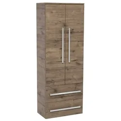 SAT Cube Way Badezimmerschrank hoch Wellington Eiche CUBE3CHV60DW