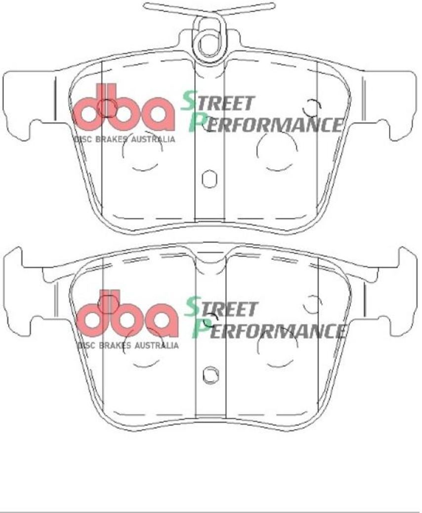 Bremsbelagsatz DBA Performance DB2415SP, Hinten