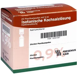 Isotonische Kochsalzlösung 0,9% Plastika 20X5 ml
