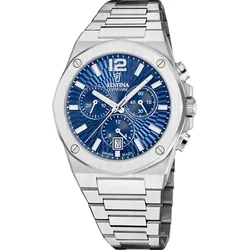 Festina Quarz Herren VallÉe F22002/2 - blau,silber - 42mm