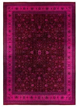 Overton "Overdyed, One-of-a-Kind Hand-Knotted Area Rug - Pink - 12' 0"" x 16' 10"""