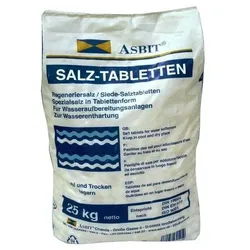 Asbit Regenerier-Siedesalztabletten 25 kg Sack Regeneriersalz nach DIN19604 / DIN EN 973 Typ A Nr.: 60002101