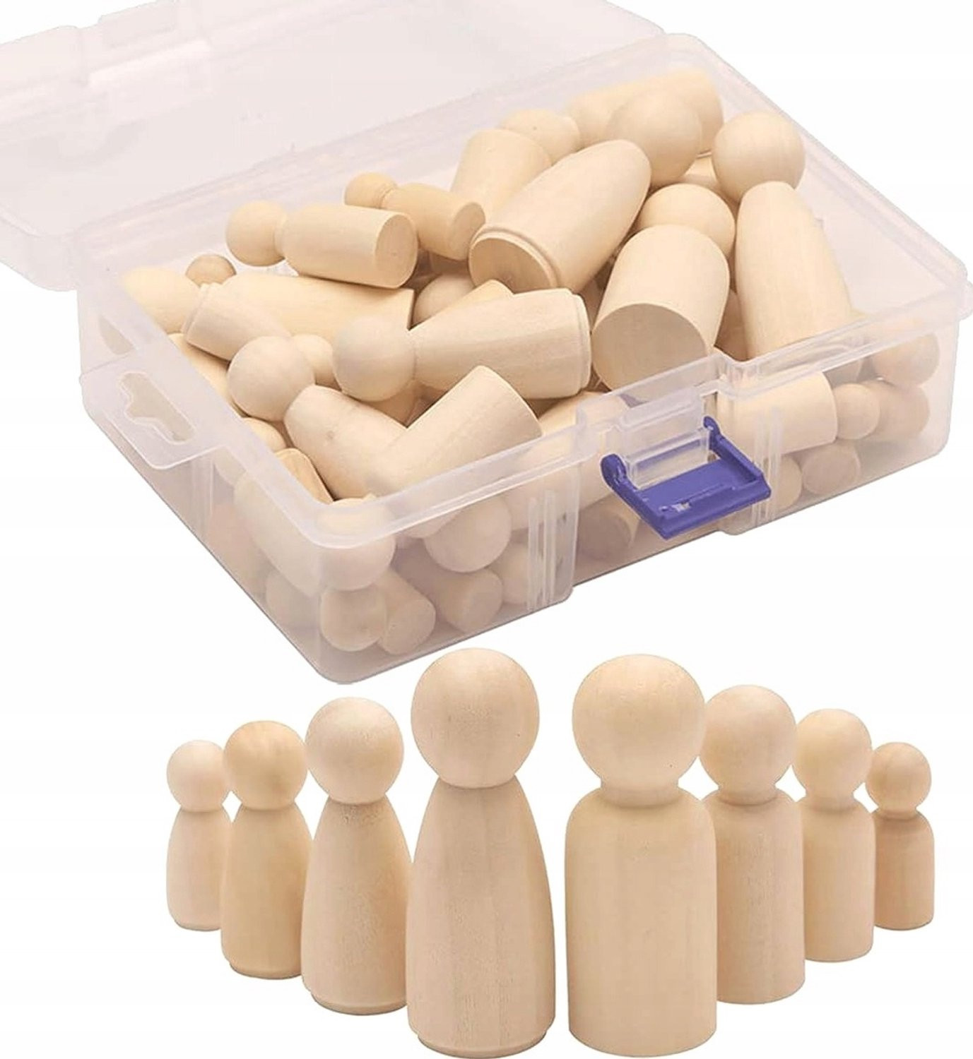 50 Houten Figuurtjes om te Schilderen - Knutselset voor Kinderen
