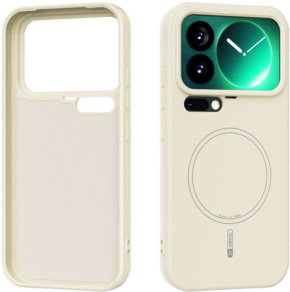 INCOVER Xiaomi 17 Pro Silikone Mobil Cover - MagSafe Kompatibel - Beige