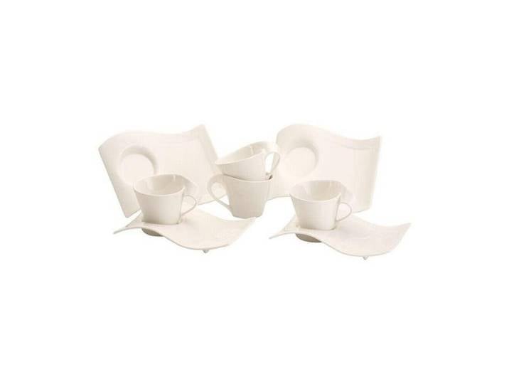 Villeroy & Boch Frühstücks-Set Cappuccino-Set 8-tlg. NewWave Caffè (8-tlg), Frühstücksset, 8-tlg., 150 l, Premium Porcelain