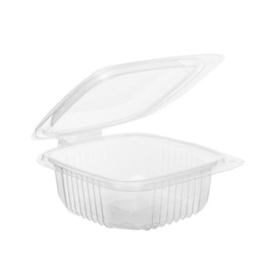 MONOUSO - Transparent Verpackungsbecher mit Klappdeckel PP 250ml 123x114mm (900 Stück)