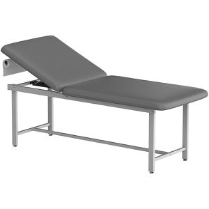 Teqler Behandlungsliege XXL T146556, aus Metall, anthrazit, 2 Zonen, Kopfteil verstellbar, bis 227 kg