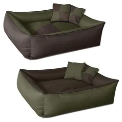 BedDog 2in1 Hundebett waschbar Hundekissen mit Rand Hundesofa