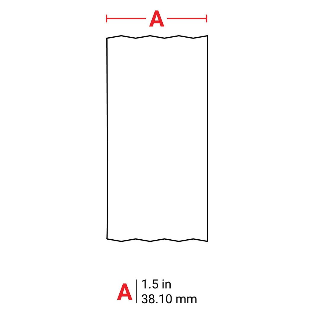 Brady M5C-1500-595-RD-WT, Vinyl, Weiss auf Rot, 38.10 mm x 7.62 m, permanent, Endlos (M5C-1500-595-RD-WT)