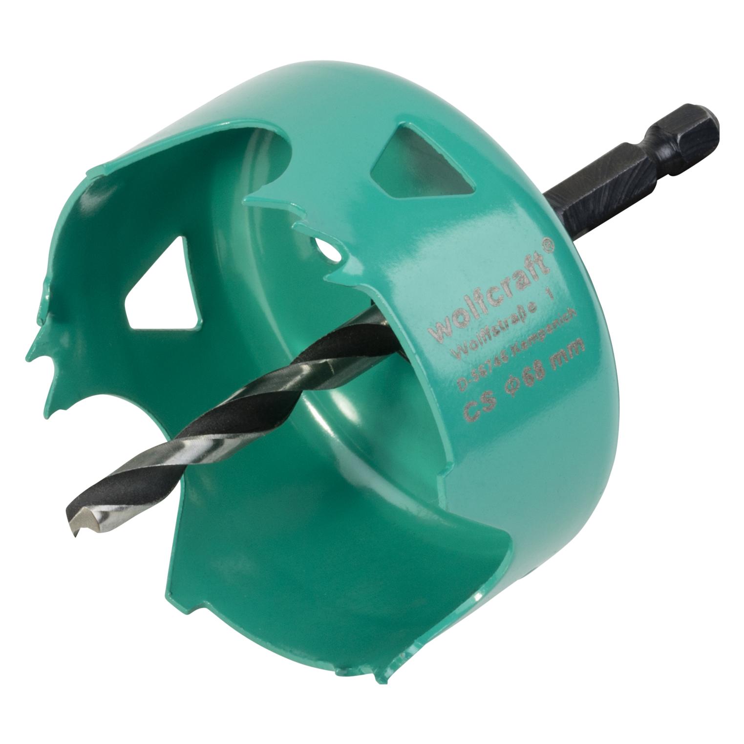 wolfcraft 1 Carbonstahl-Lochsäge ø68mm (68 mm) (5968000)