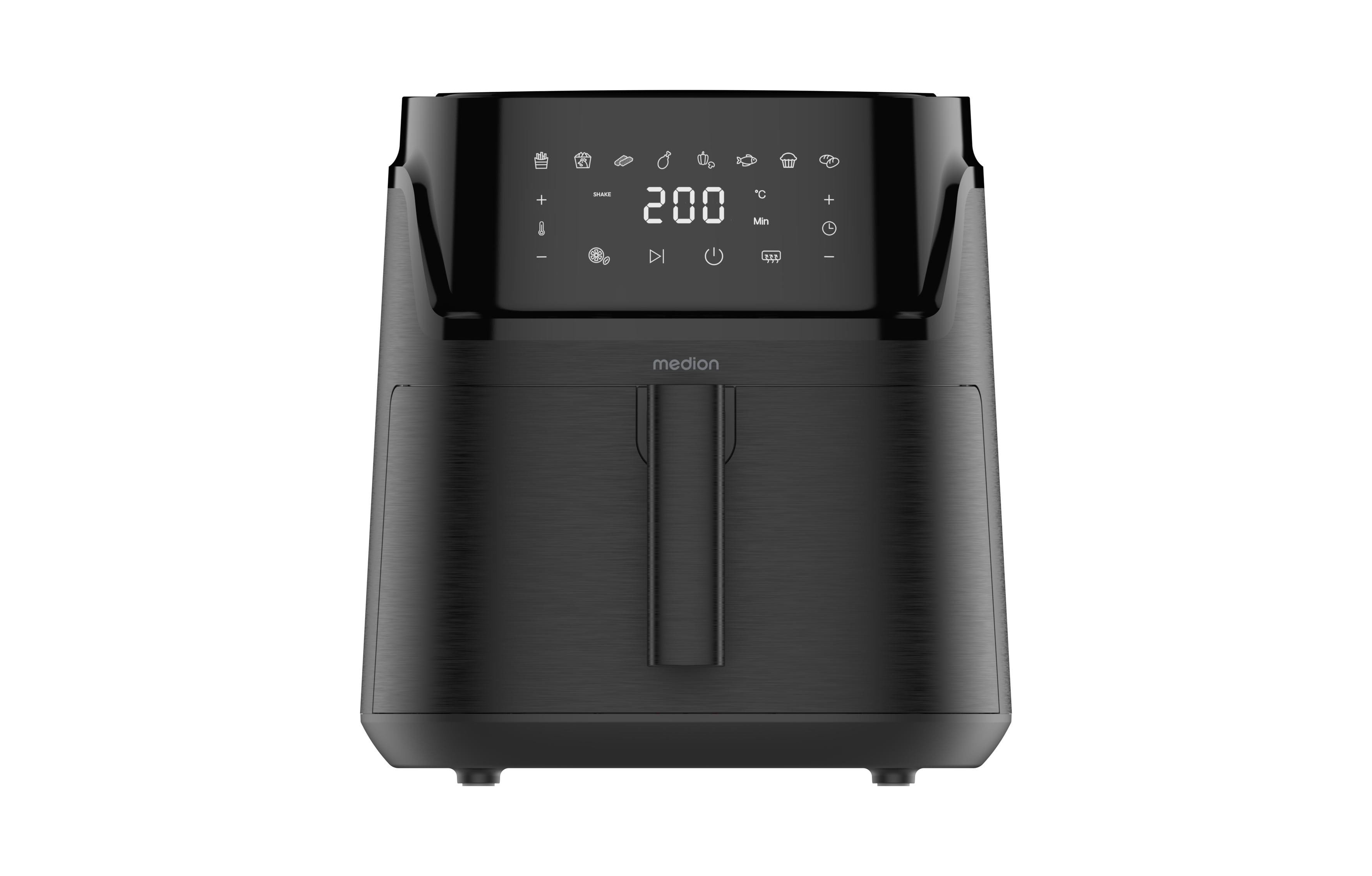 Medion MD 100056 Life P15 XL Heißluftfritteuse 7,2l Schwarz