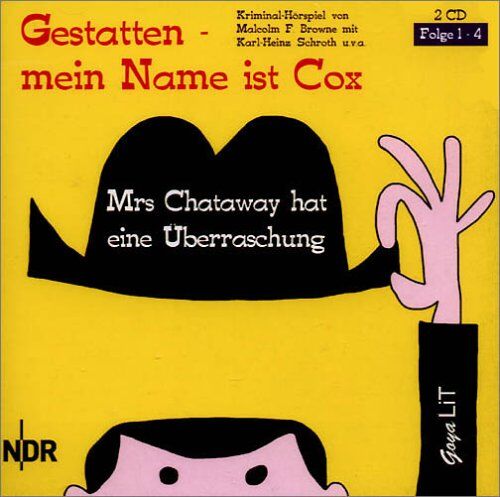 Rolf und Alexandra Becker - Gestatten mein Name ist Cox. Mrs. Chataway hat eine Überraschung. 2 CDs. . Folge 1 - 4. Kriminal-Hörspiel - Preis vom 13.10.2026 11:25:28 h