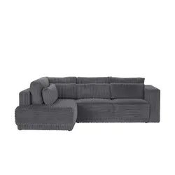 switch Ecksofa  Tirana ¦ grau ¦ Maße (cm): B: 297 H: 91 T: 195.0