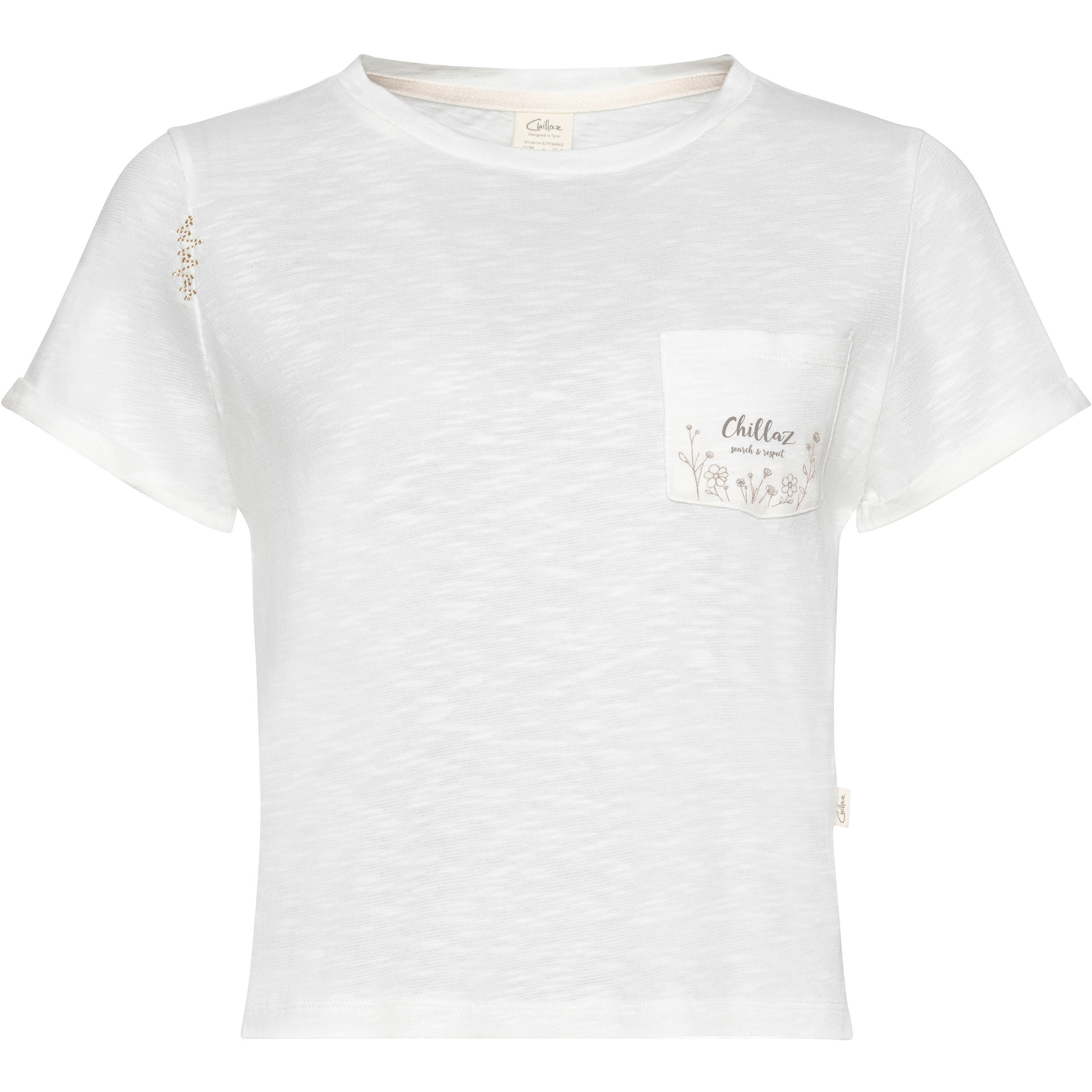 Chillaz Grosetto Search & Respect Damen T-Shirts weiss Größe S Bouldern | Lifestyle | Sportklettern Atmungsaktiv
